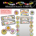 Load image into Gallery viewer, Printable Rainbow Pastel Affirmation Station | Emotional Rollercoaster