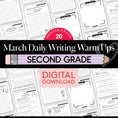Load image into Gallery viewer, Printable Second Grade March Daily Writing Warm Ups