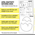 Load image into Gallery viewer, Printable April Hatching Chick Craftivity