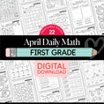 Load image into Gallery viewer, Printable First Grade April Daily Math