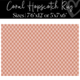 Load image into Gallery viewer, Coral Checkerboard Classroom Rug by Schoolgirl Style