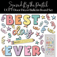 Load image into Gallery viewer, Saved By The Pastel Door Decor Bulletin Board Set | Best Day Ever