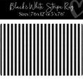Load image into Gallery viewer, Black and White Stripe Classroom Rug by Schoolgirl Style