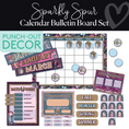 Load image into Gallery viewer, Disco Cowgirl Calendar Bulletin Board Set