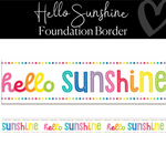 Rainbow Hello Sunshine Bulletin Board Border by Schoolgirl Style