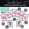 Load image into Gallery viewer, Welcome | Bulletin Board Set | Sparkly Spur | Schoolgirl Style