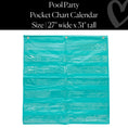 Load image into Gallery viewer, Pool Party Pocket Chart – 44 Pockets | Classroom Calendar for Teachers