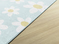 Load image into Gallery viewer, White Daisies on Blue Classroom Rug by Schoolgirl Style
