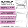 Load image into Gallery viewer, Printable May The Book Of Mom Writing Craftivity
