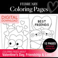 Load image into Gallery viewer, Free Printable February Coloring Pages Pack 2