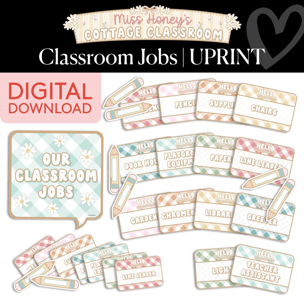 Printable Editable Classroom Jobs Bulletin Board Set | Miss Honey's Co ...