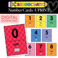 Load image into Gallery viewer, Printable Bright Rainbow 0-30 Ten Frames Number Cards | School Days