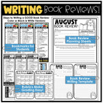 Back to School Bulletin Board Book Report Review Template Writing Activities
