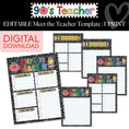 Load image into Gallery viewer, Printable Retro Meet The Teacher Template | 90s Teacher