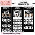 Load image into Gallery viewer, Printable Ultimate Black and White Classroom Management and Organization Bundle