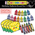 Load image into Gallery viewer, Printable Bright Rainbow Birthday Birthday Bulletin Board Set | School Days