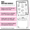 Load image into Gallery viewer, Printable Kindergarten May Writing Bundle
