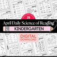 Load image into Gallery viewer, Printable Kindergarten April Daily Science of Reading