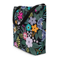 Load image into Gallery viewer, Midnight Meadow Floral Teacher Tote