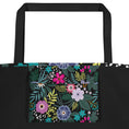 Load image into Gallery viewer, Midnight Meadow Floral Teacher Tote