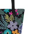 Load image into Gallery viewer, Midnight Meadow Floral Teacher Tote