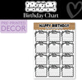 Load image into Gallery viewer, Classic Black and White Birthday Chart | Simply Sweet