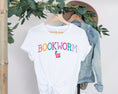 Load image into Gallery viewer, Bookworm collegiate style reading t-shirt | 4 colors