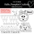Load image into Gallery viewer, Printable October Hello Pumpkin Craftivity Bulletin Board Set
