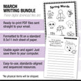 Load image into Gallery viewer, Printable Second Grade March Writing Bundle