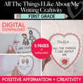 Load image into Gallery viewer, Printable February All The Things I Like About Me Craftivity