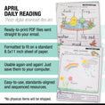 Load image into Gallery viewer, Printable First Grade April Daily Reading