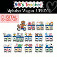 Load image into Gallery viewer, Printable Retro Alphabet Wagon | 90s Teacher