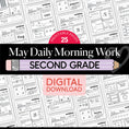 Load image into Gallery viewer, Printable Second Grade May Daily Morning Work