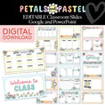 Load image into Gallery viewer, Petals and Pastel | Editable Classroom Slides Google and Powerpoint