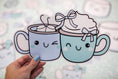 Load image into Gallery viewer, Printable Winter Mugs Cutouts | Sweet Sips and Snowflakes