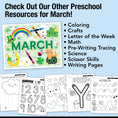 Load image into Gallery viewer, Printable Preschool March Directed Drawing Worksheets