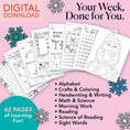Load image into Gallery viewer, Printable Kindergarten January Week 4 Resources