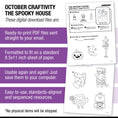 Load image into Gallery viewer, Printable The Spooky House Craftivity