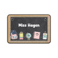 Load image into Gallery viewer, Chalkboard School Supply Friends Personalized Desk Mat | A Year In Pastel