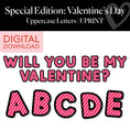 Load image into Gallery viewer, Printable Valentines Uppercase Letters | Special Edition: Valentine's Day