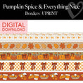 Load image into Gallery viewer, Printable Thanksgiving Borders | Pumpkin Spice and Everything Nice