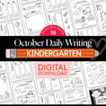 Load image into Gallery viewer, Printable Kindergarten October Daily Writing