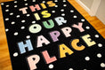 Load image into Gallery viewer, This is Our Happy Place Polka Dot Classroom Rug by Schoolgirl Style