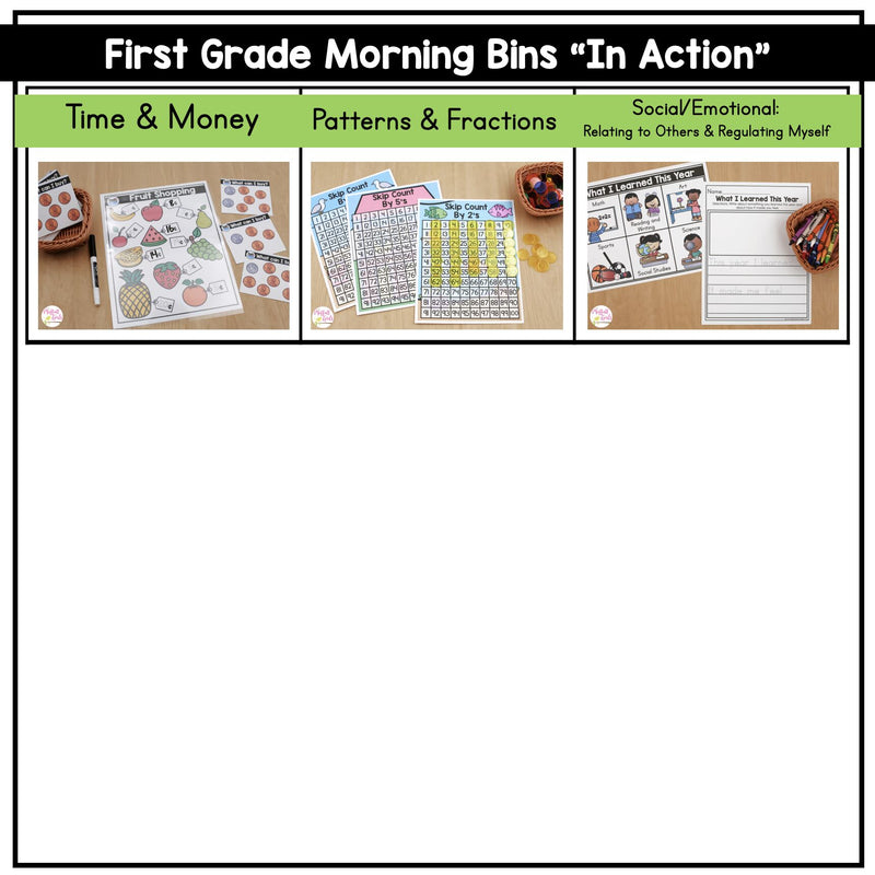 1st Grade May/June Morning Bins