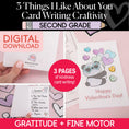 Load image into Gallery viewer, Printable February 3 Things I Like About You Card Writing Craftivity