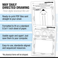 Load image into Gallery viewer, Printable Preschool May Daily Directed Drawing