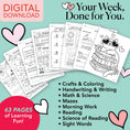Load image into Gallery viewer, Printable First Grade February Week 2 Resources