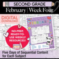 Load image into Gallery viewer, Printable Second Grade February Week 4 Resources