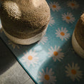 Load image into Gallery viewer, White Daisies on Blue Classroom Rug by Schoolgirl Style