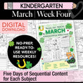 Load image into Gallery viewer, Printable Kindergarten March Week 4 Resources